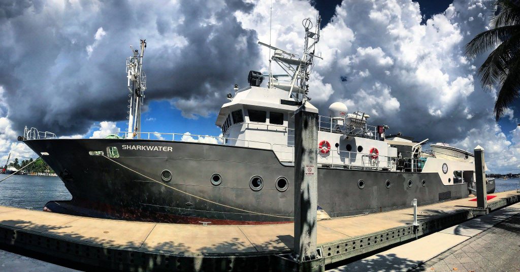 Boat christened Sharkwater in honor of Rob Stewart - Sharkwater Extinction